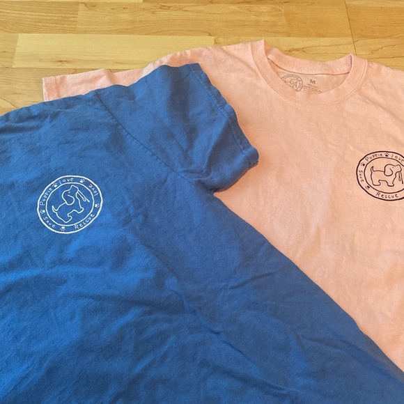 Lot of 2 Womens Puppie Love short sleeve t-shirts Pink ice cream, Blue Pineapple - Picture 6 of 9